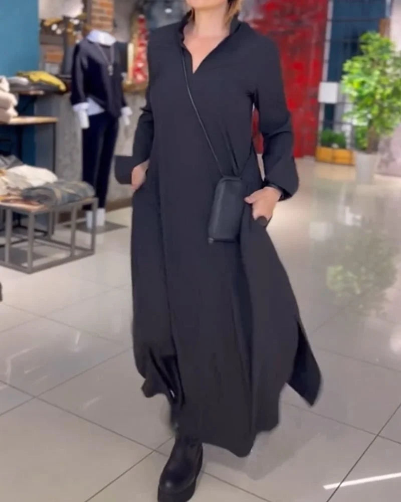 Cuán – Long Flowy Dress with Side Slits