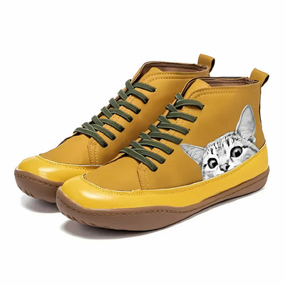Máirín – Leather Ankle Boots for Cat Lovers