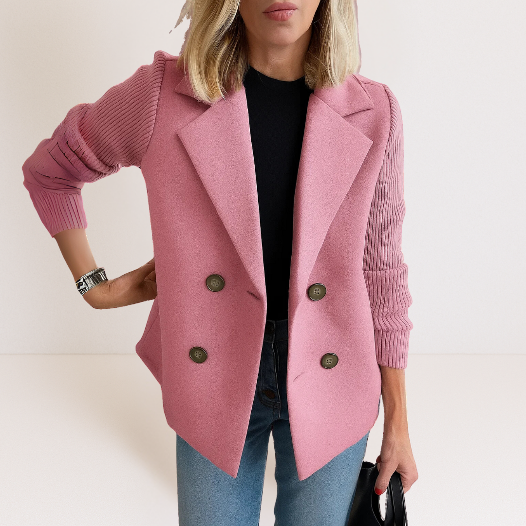Étaín – Elegant Jacket with Knitted Sleeves
