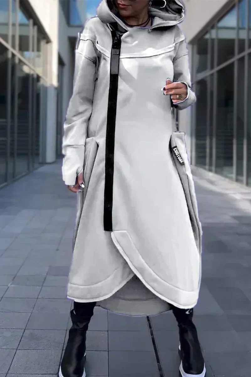 Eimear – Long Zip-Up Hoodie