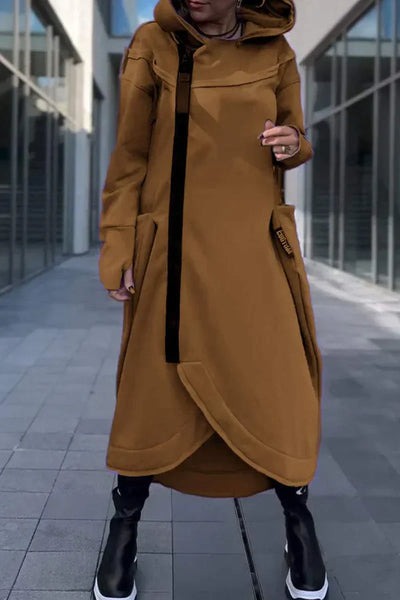 Eimear – Long Zip-Up Hoodie