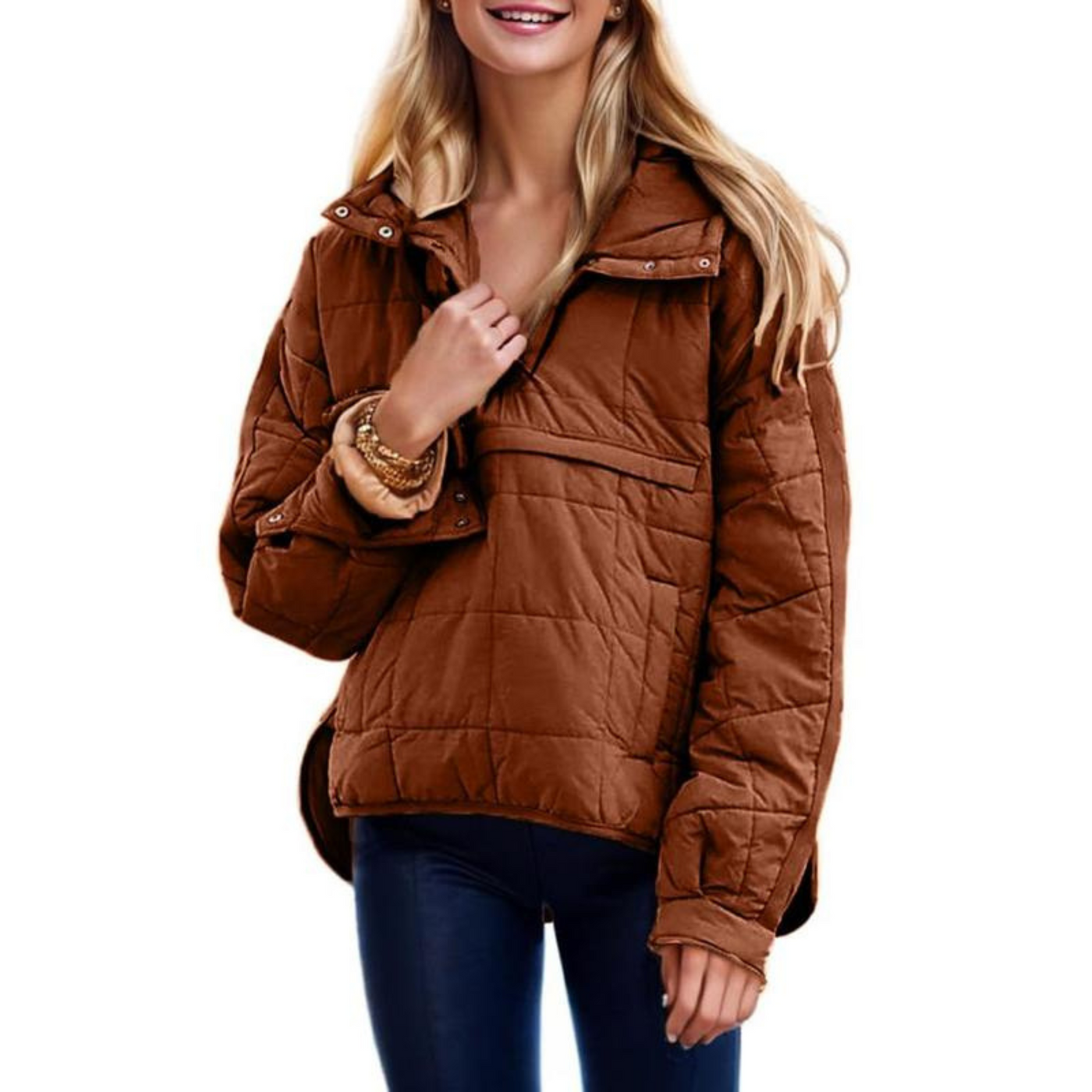 Rían – Oversized Hooded Pullover Jacket