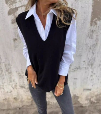 Fionuir – V-Neck Knitted Vest