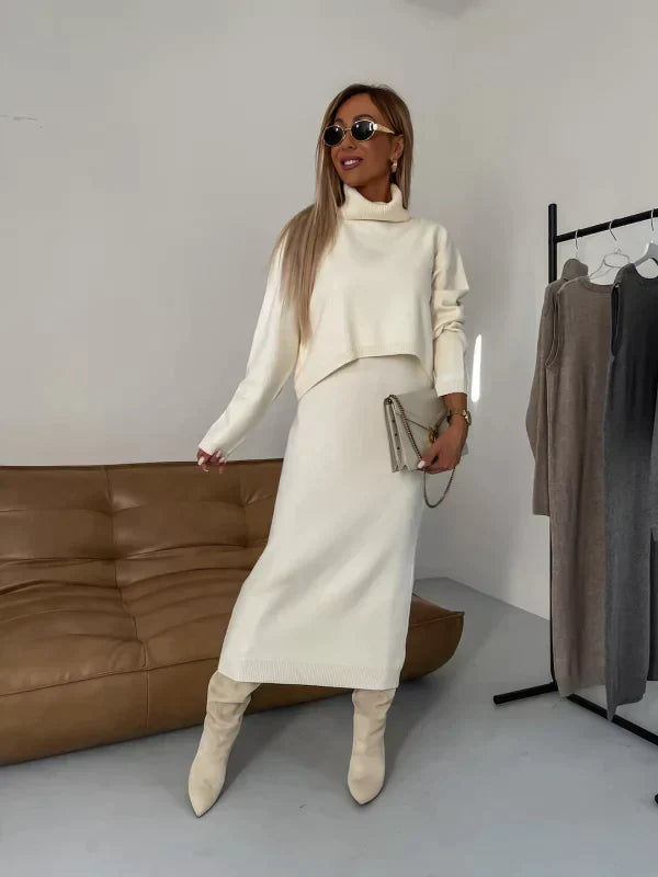 Tressa – Dress with Matching Turtleneck