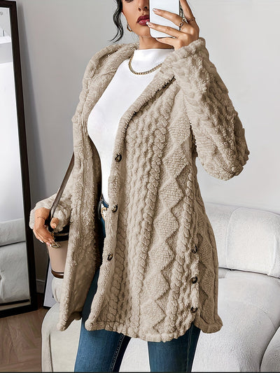 Cathal – Plush Hooded Cardigan