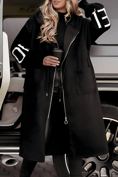 Léan – Elegant Hooded Coatigan