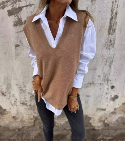 Fionuir – V-Neck Knitted Vest