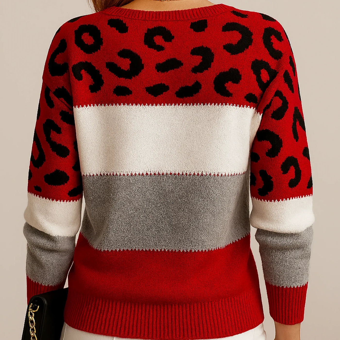 Niamh – Leopard Print Casual Sweater