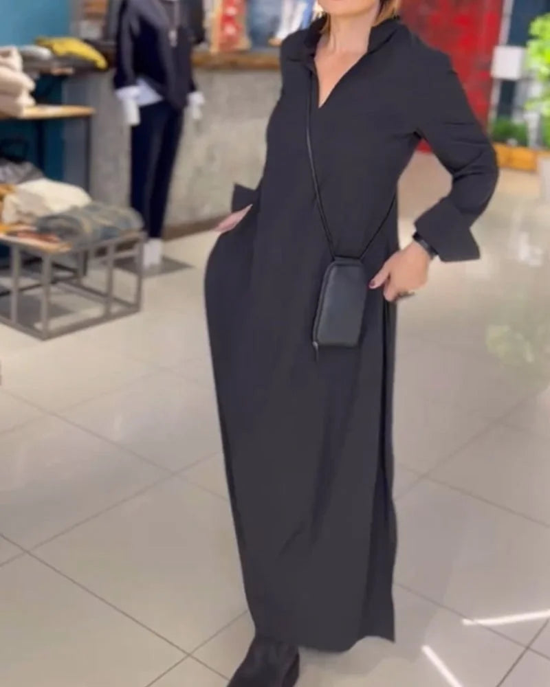 Cuán – Long Flowy Dress with Side Slits