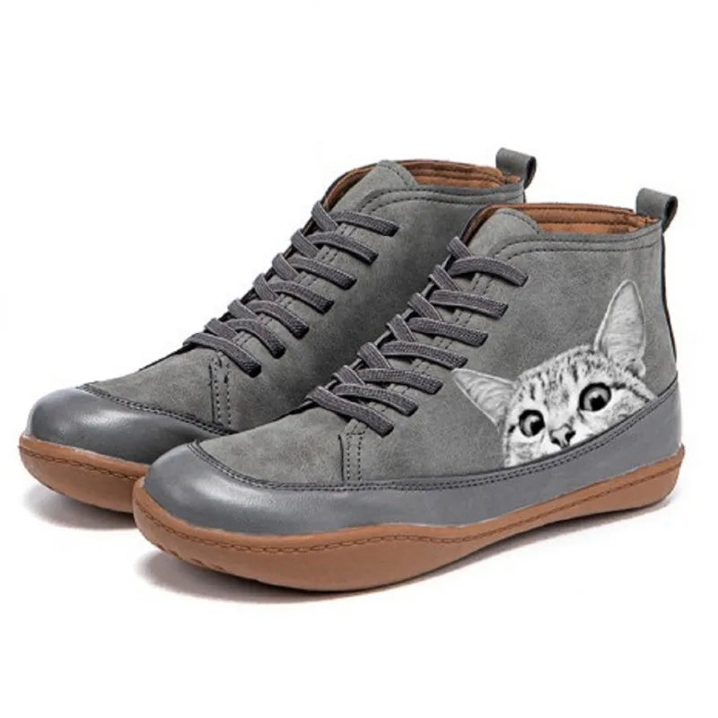 Máirín – Leather Ankle Boots for Cat Lovers