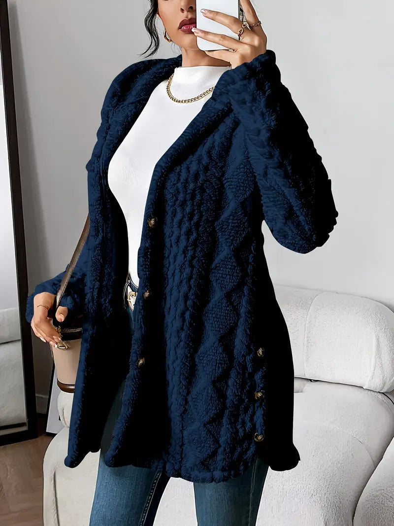 Cathal – Plush Hooded Cardigan
