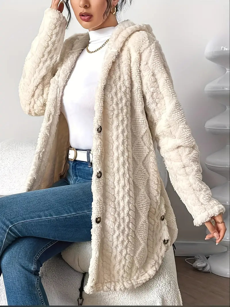 Cathal – Plush Hooded Cardigan