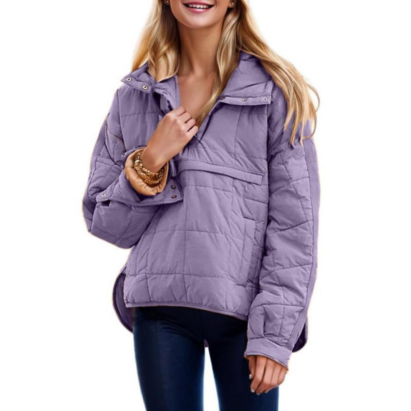 Rían – Oversized Hooded Pullover Jacket