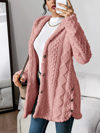 Cathal – Plush Hooded Cardigan