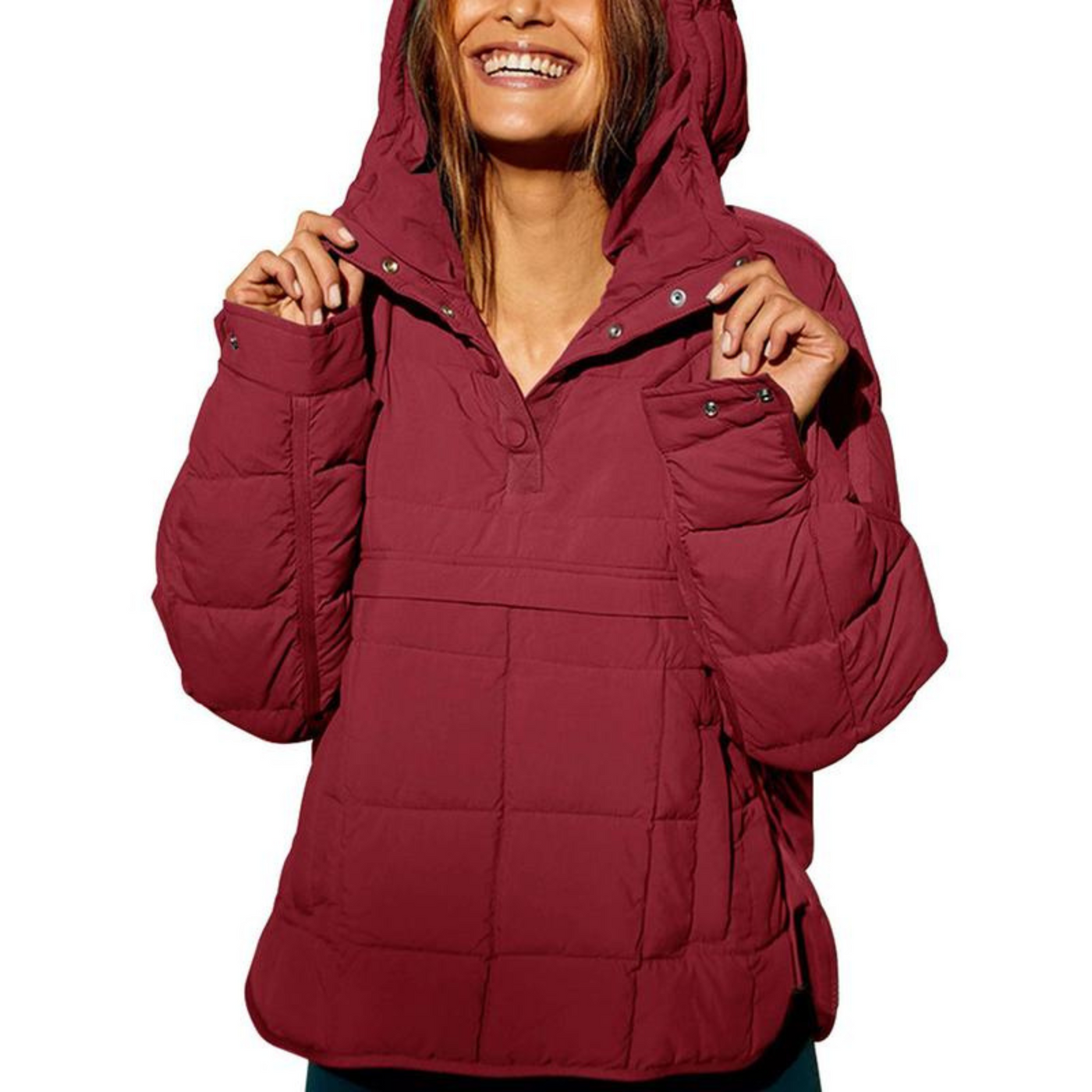 Rían – Oversized Hooded Pullover Jacket