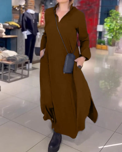 Cuán – Long Flowy Dress with Side Slits