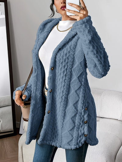 Cathal – Plush Hooded Cardigan