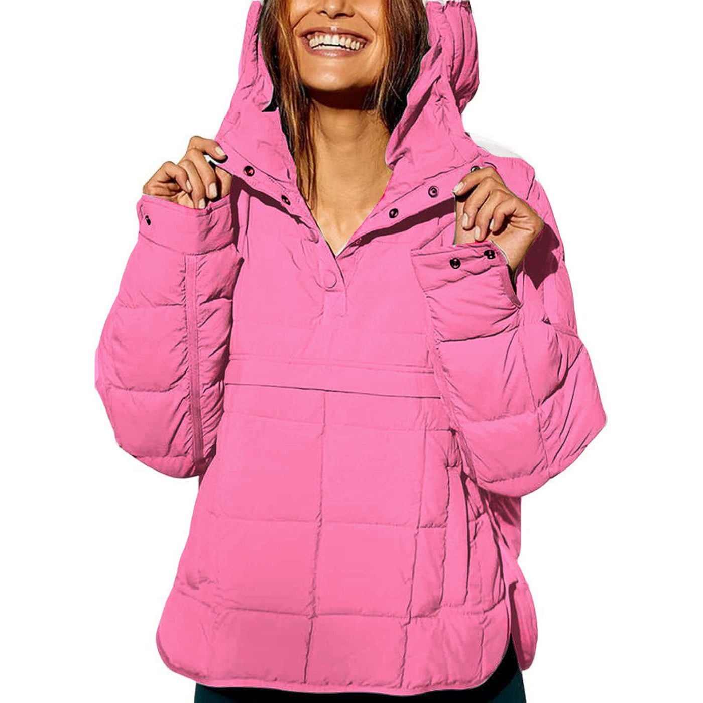 Rían – Oversized Hooded Pullover Jacket