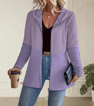 Elma – Zip-Up Knitted Hoodie