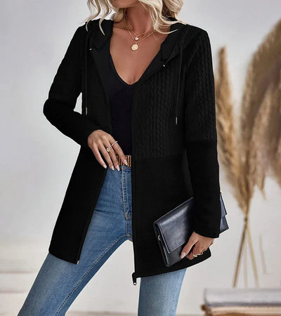 Elma – Zip-Up Knitted Hoodie