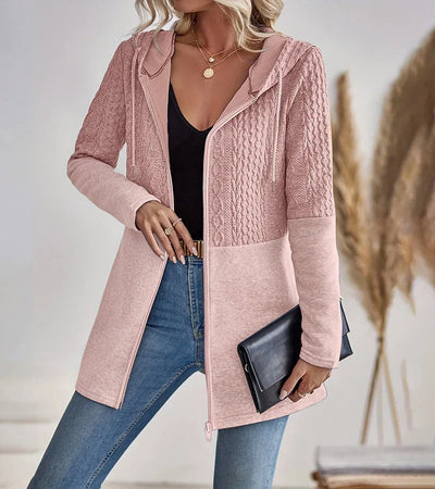 Elma – Zip-Up Knitted Hoodie