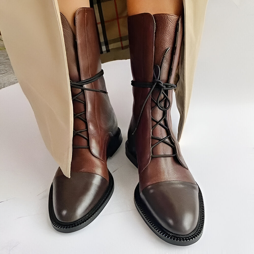 Róisín – Elegant Leather Heeled Boots