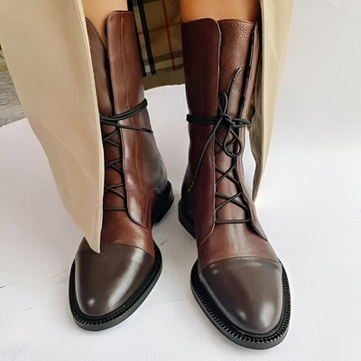 Róisín – Elegant Leather Heeled Boots