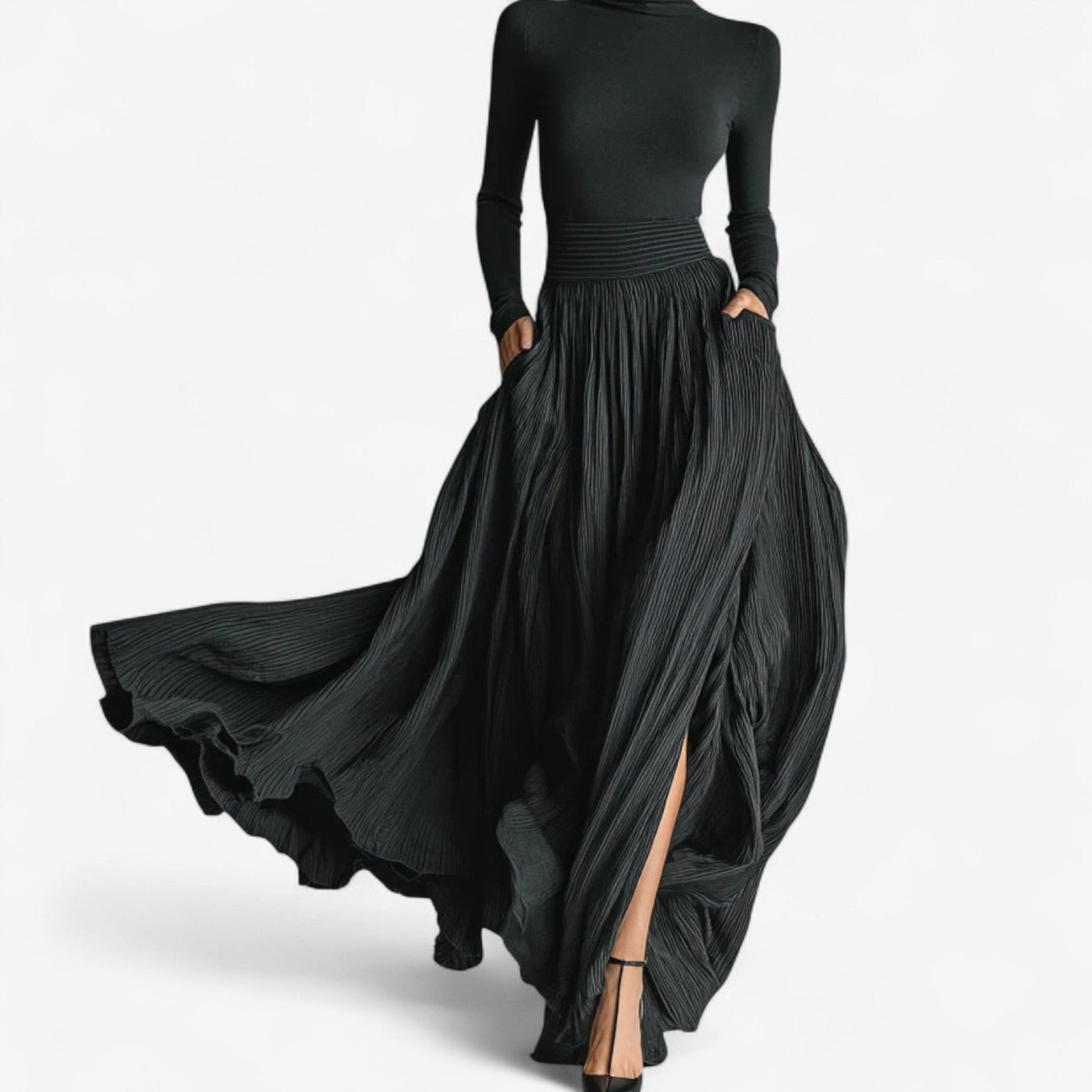 Ennis – High-Waist Maxi Skirt