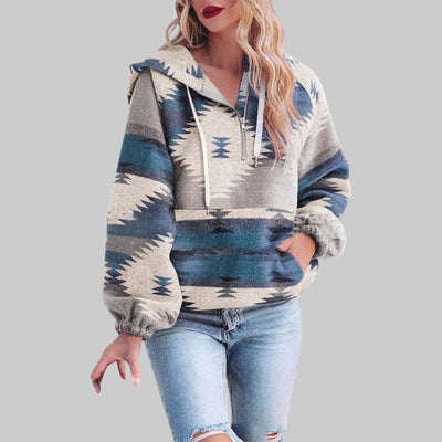 Senach – Comfy Oversized Zip-Up Hoodie Sweatshirt