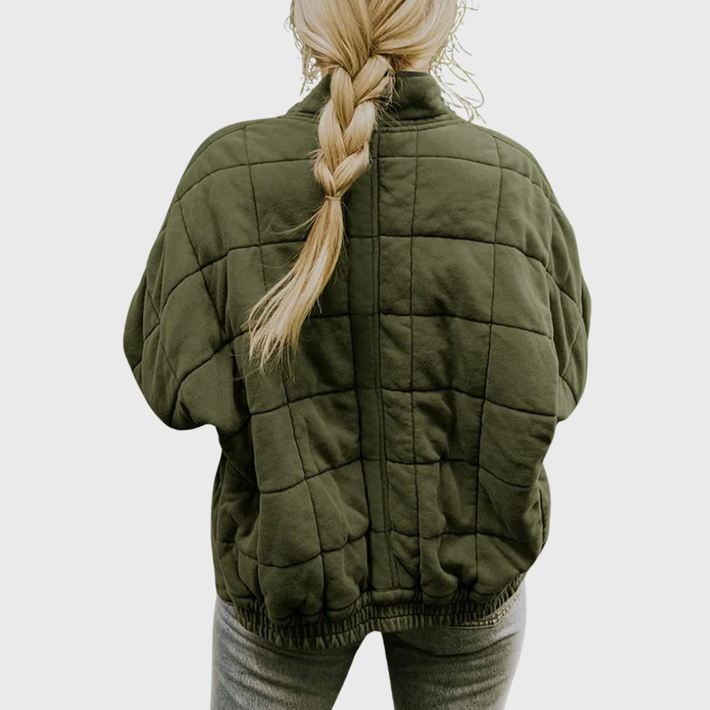 Cadhla – Oversized Quilted Mid-Season Coat