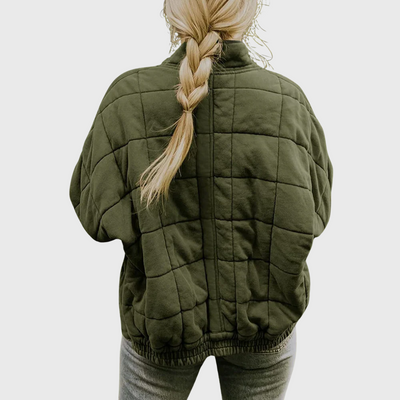 Cadhla – Oversized Quilted Mid-Season Coat