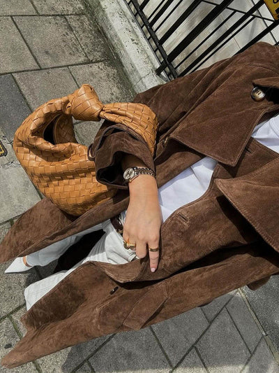 Dara – Suede Trench Coat