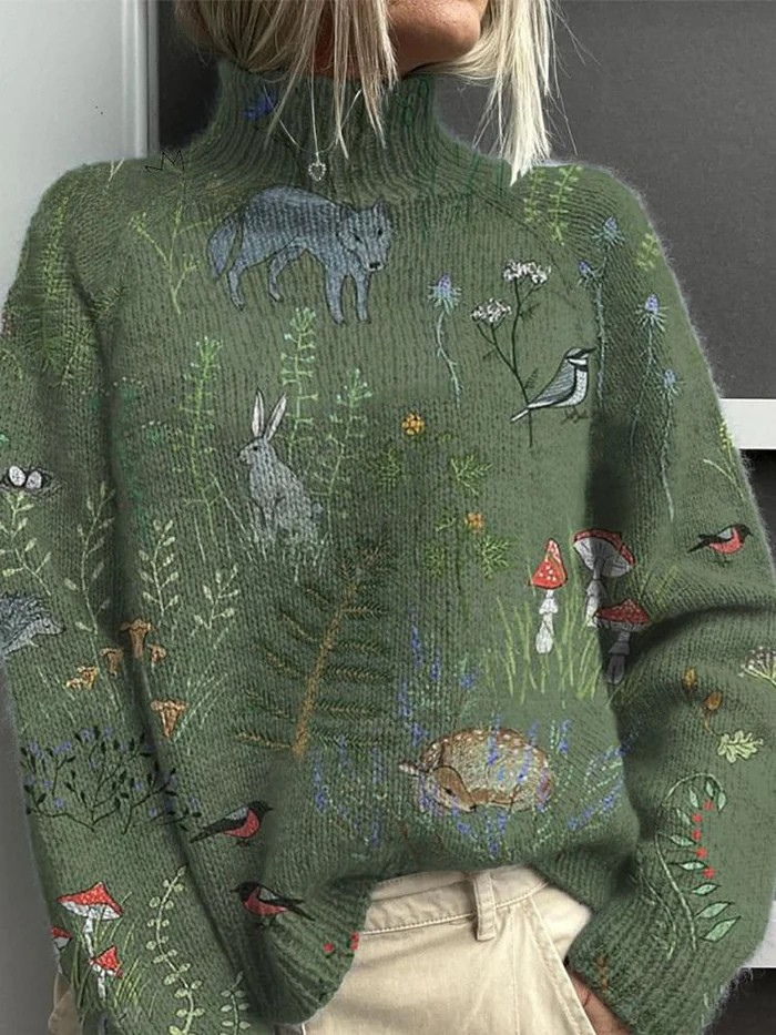 Dymphna – Warm Elegant Turtleneck Sweater