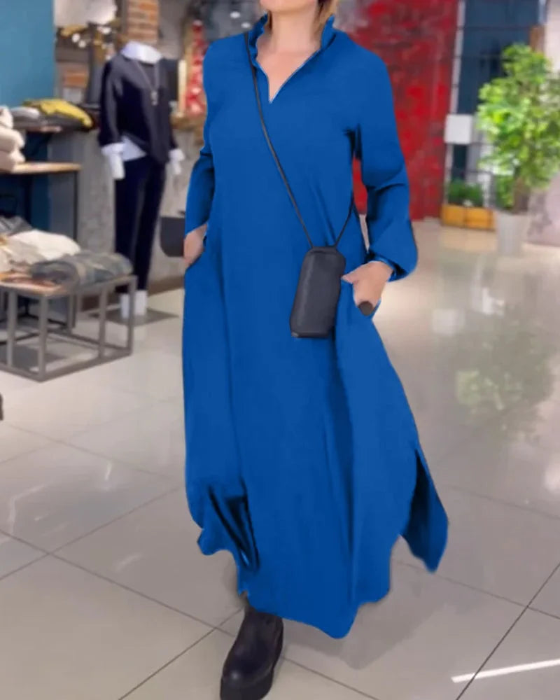 Cuán – Long Flowy Dress with Side Slits
