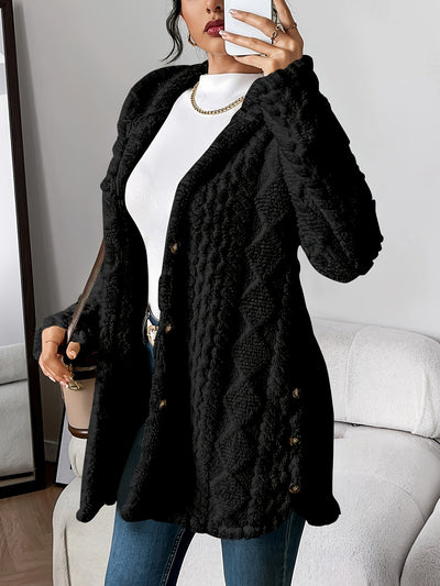 Cathal – Plush Hooded Cardigan