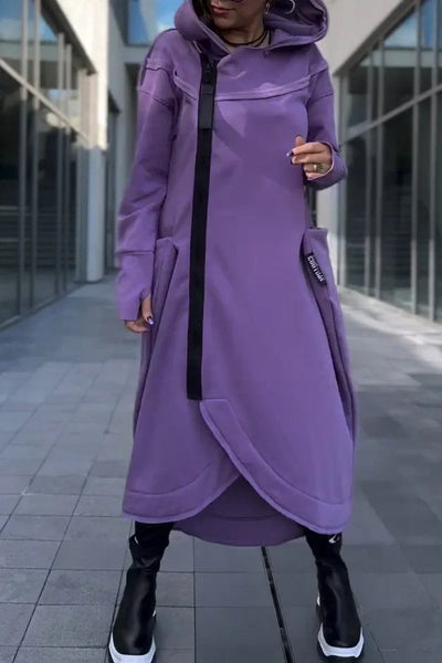 Eimear – Long Zip-Up Hoodie