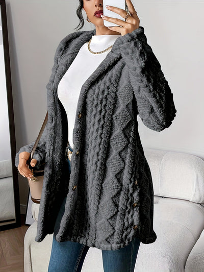Cathal – Plush Hooded Cardigan