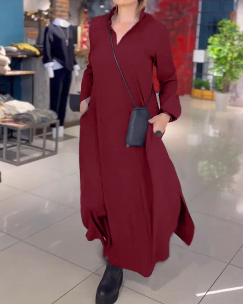 Cuán – Long Flowy Dress with Side Slits