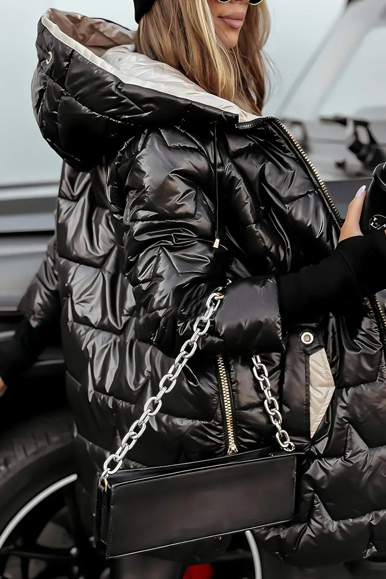 Flann – Elegant Padded Winter Coat with Hood