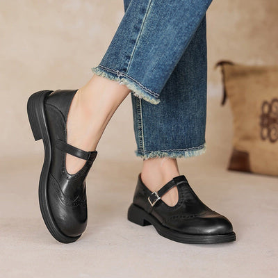 Tara – Classic Leather Mary Janes