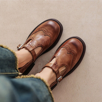Tara – Classic Leather Mary Janes