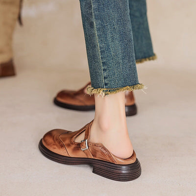 Tara – Classic Leather Mary Janes