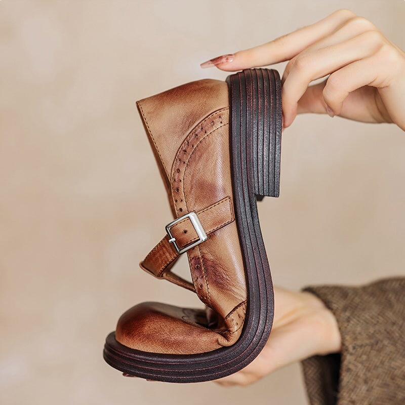 Tara – Classic Leather Mary Janes