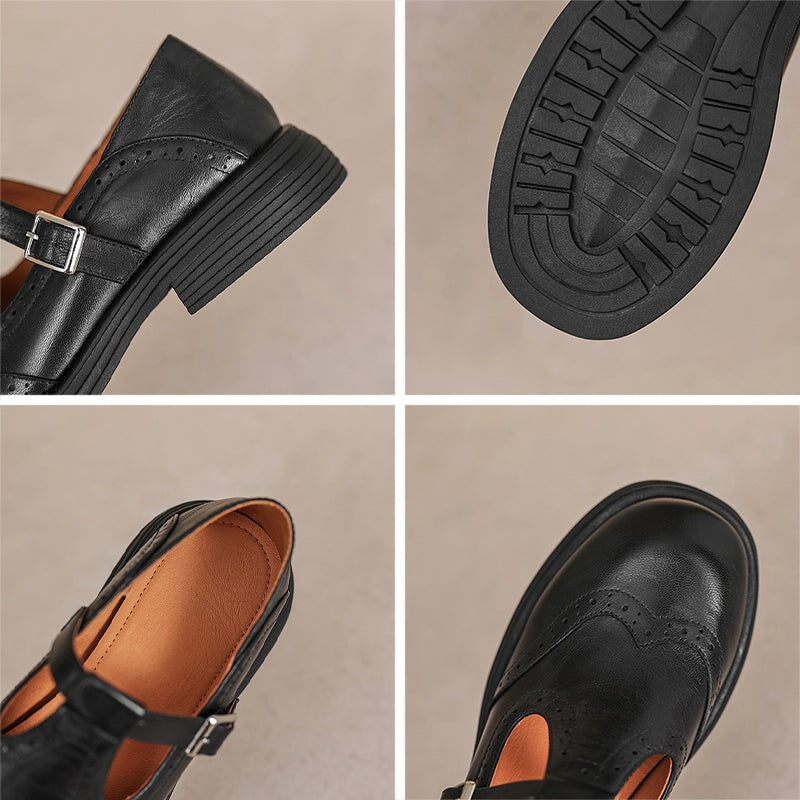 Tara – Classic Leather Mary Janes