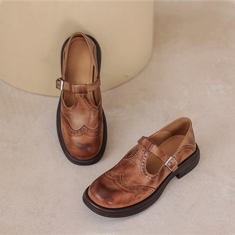 Tara – Classic Leather Mary Janes