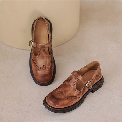 Tara – Classic Leather Mary Janes