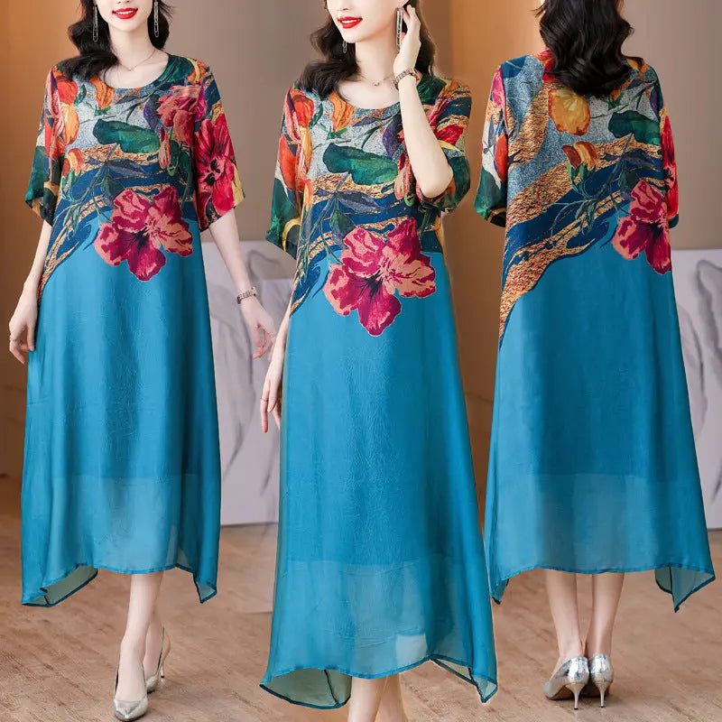 Cassandra – Elegant Dress with Floral Print