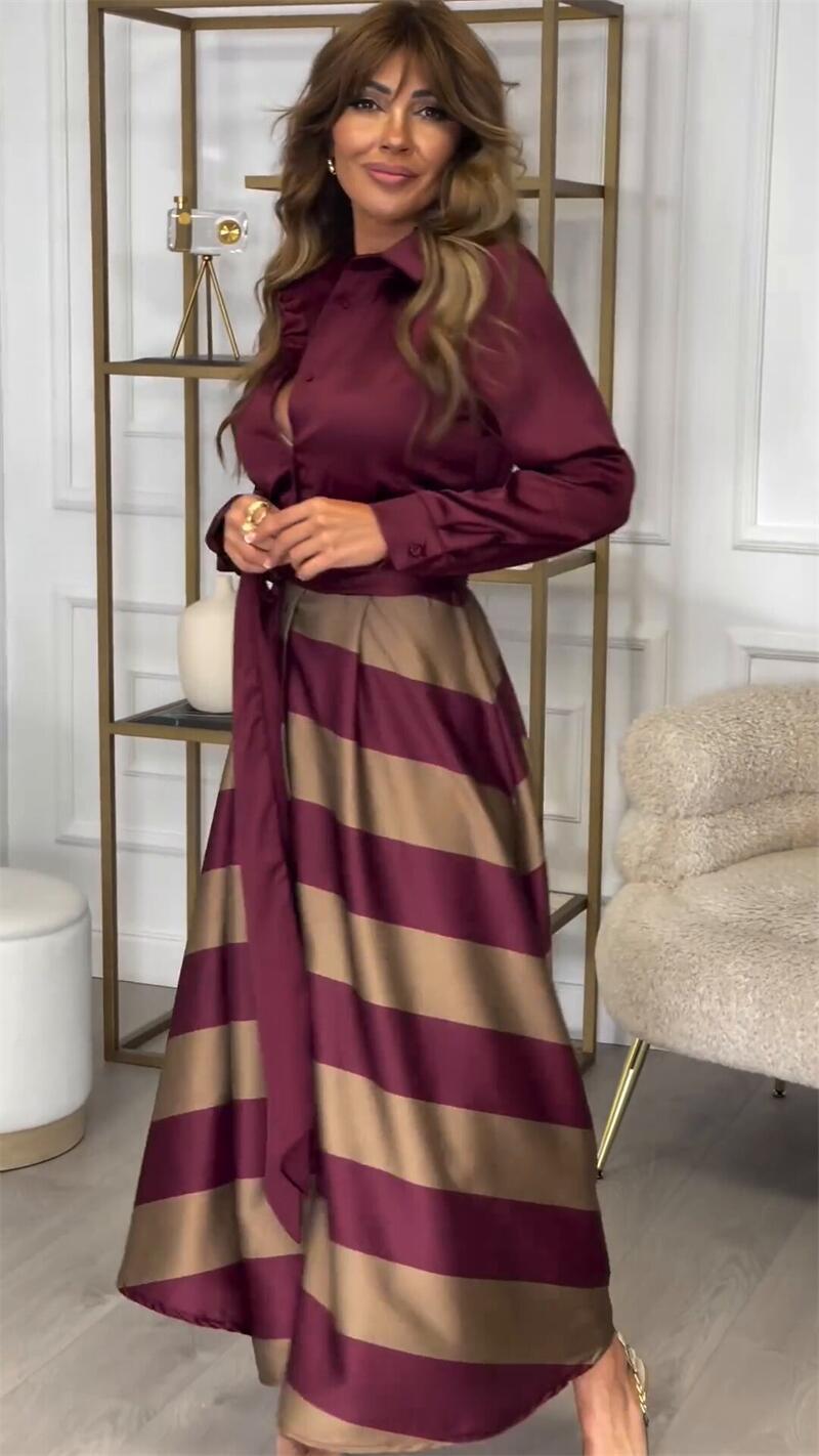 Finnian – Long Striped Dress