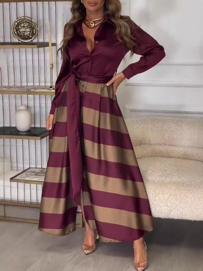 Finnian – Long Striped Dress