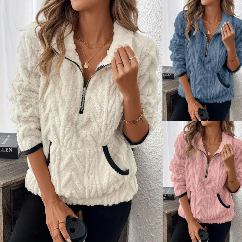 Eilís – Cosy Half-Zip Sweatshirt